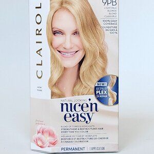CLAIROL Nice n Easy 9PB Light Pale Blonde 1 Application Natural Looking